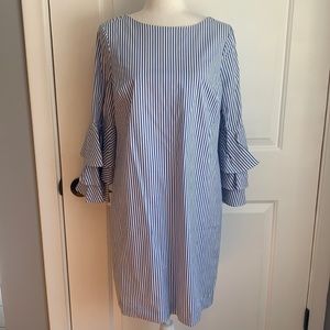 Chicos stripe drama short dress